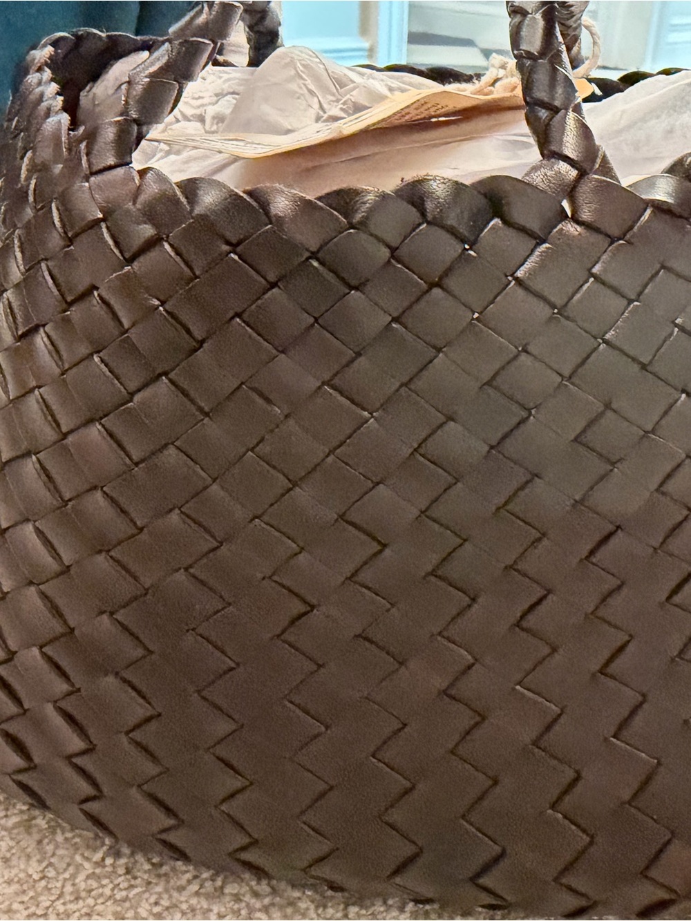 Dragon Diffusion Woven Tote Bag - Dark Brown - Picture 3 of 10